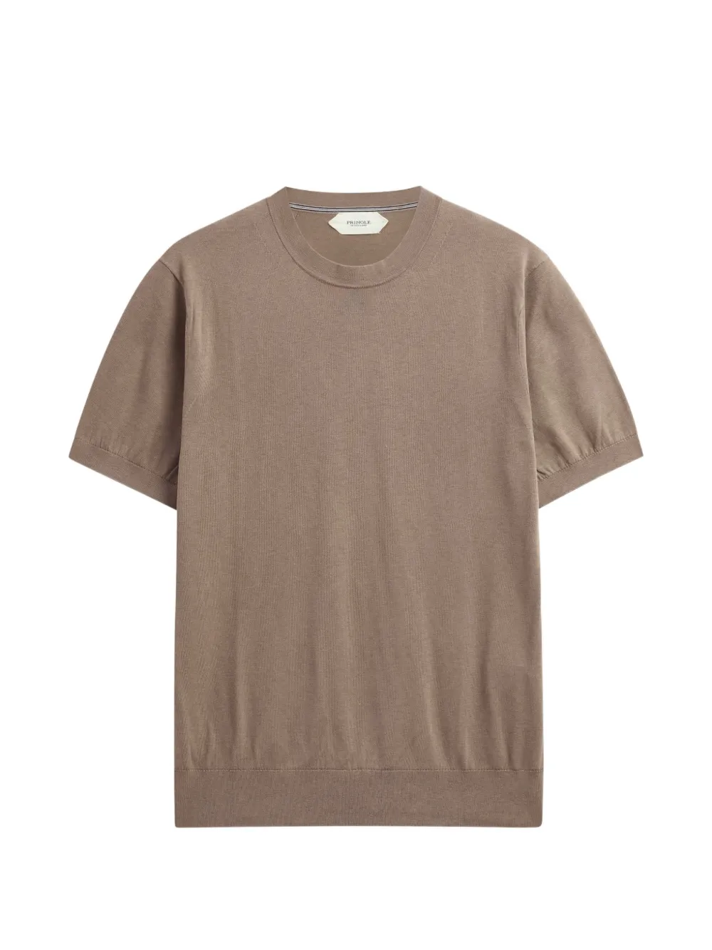 Pringle of Scotland silk-blend knitted T-shirt - Marron Pringle of Scotland silk-blend knitted T-shirt - Marron