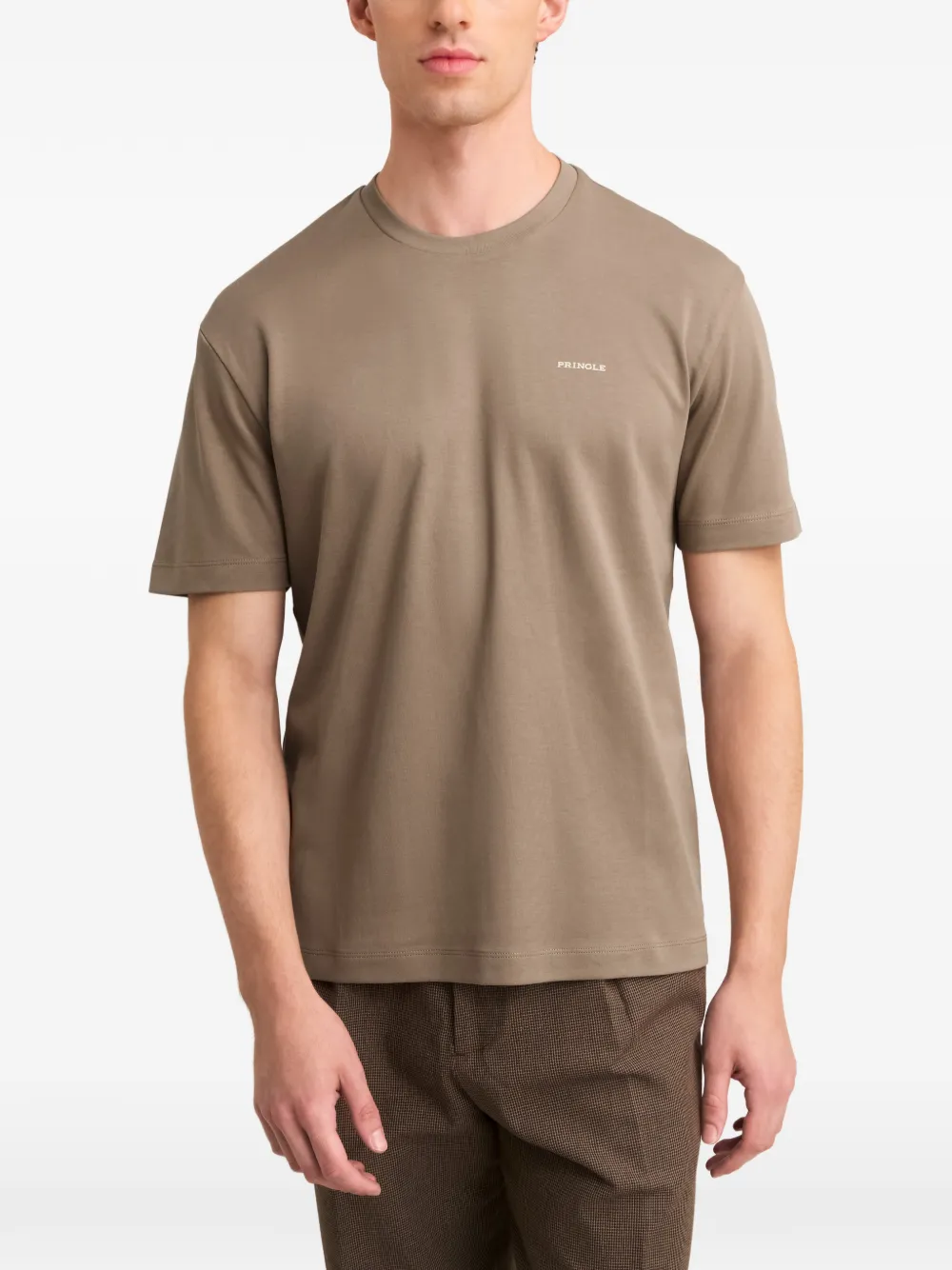 Pringle of Scotland logo-rubberised T-shirt Bruin