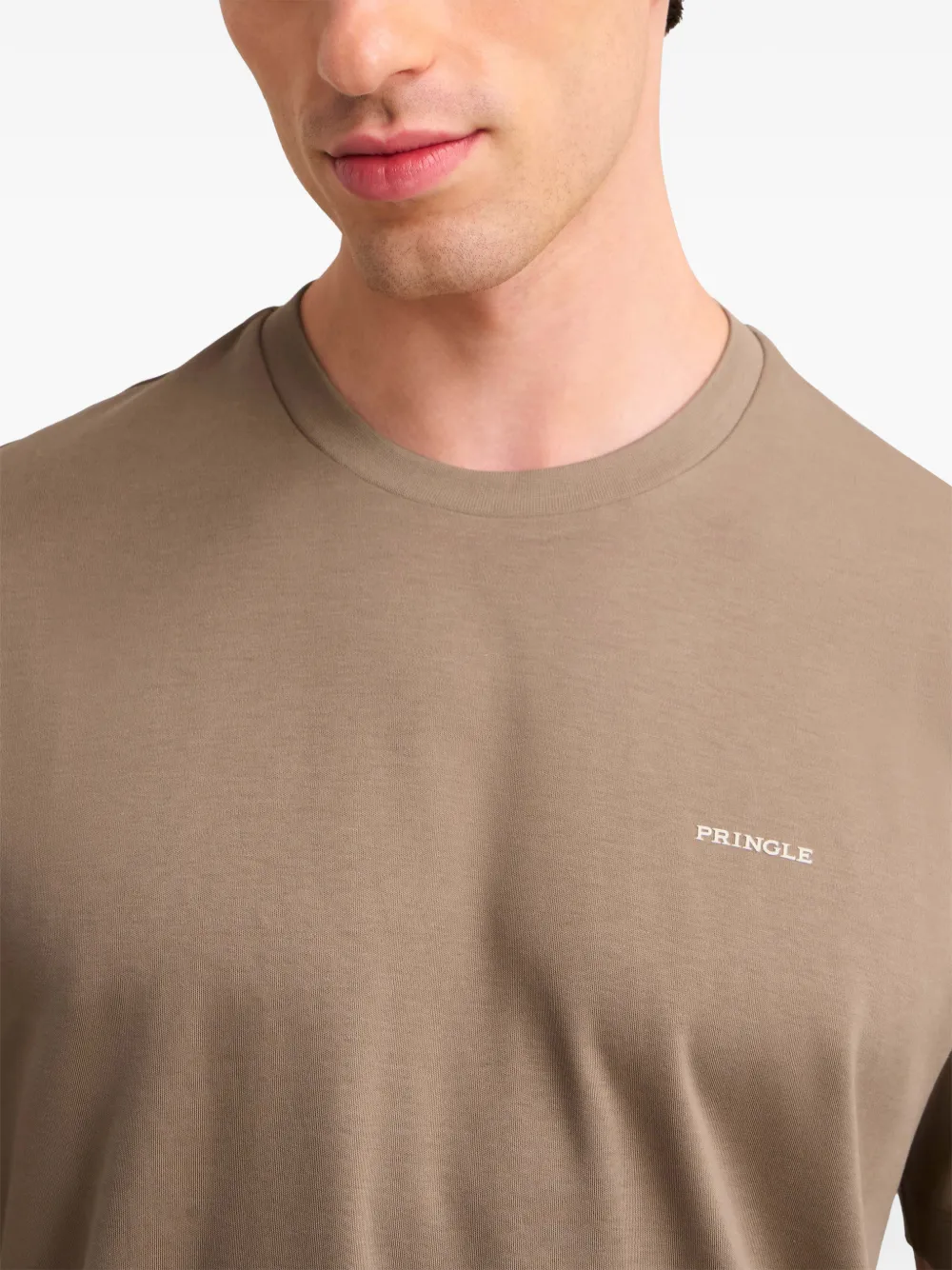 Pringle of Scotland logo-rubberised T-shirt Bruin