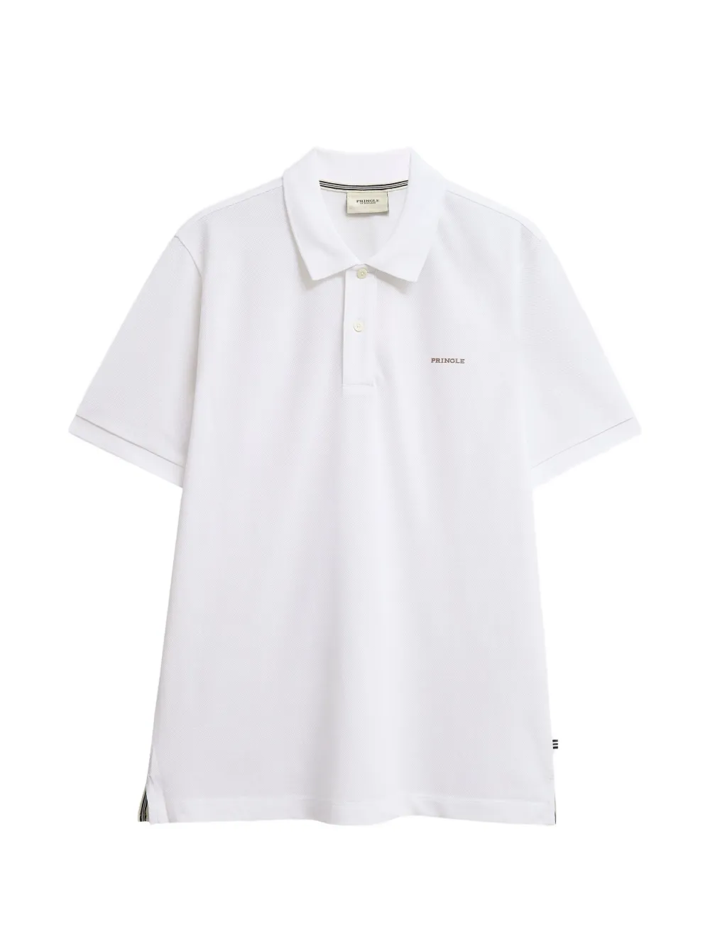 Pringle of Scotland logo-rubberised short-sleev polo shirt Wit