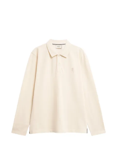 Pringle of Scotland long-sleeve cotton-piqué polo shirt