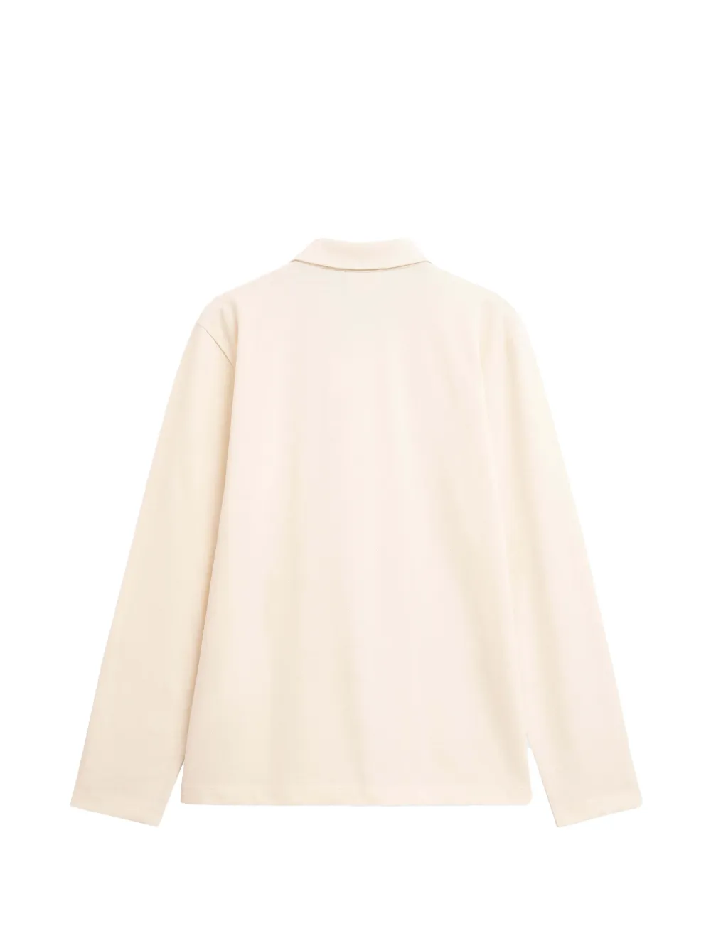 Pringle of Scotland long-sleeve cotton-piqué polo shirt Beige