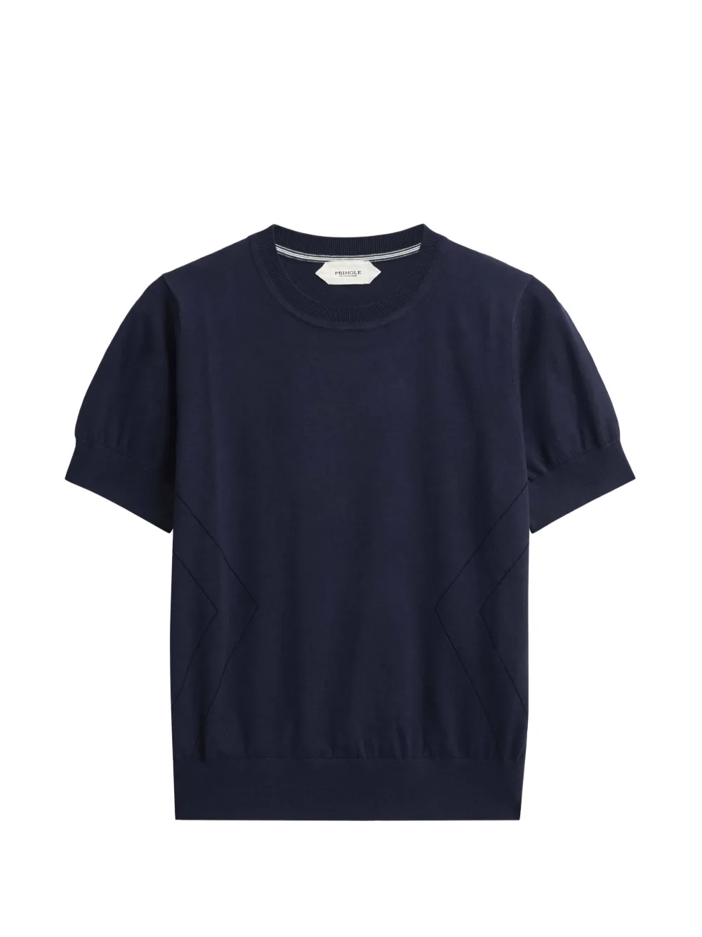 Pringle of Scotland pointelle-knit T-shirt Blauw
