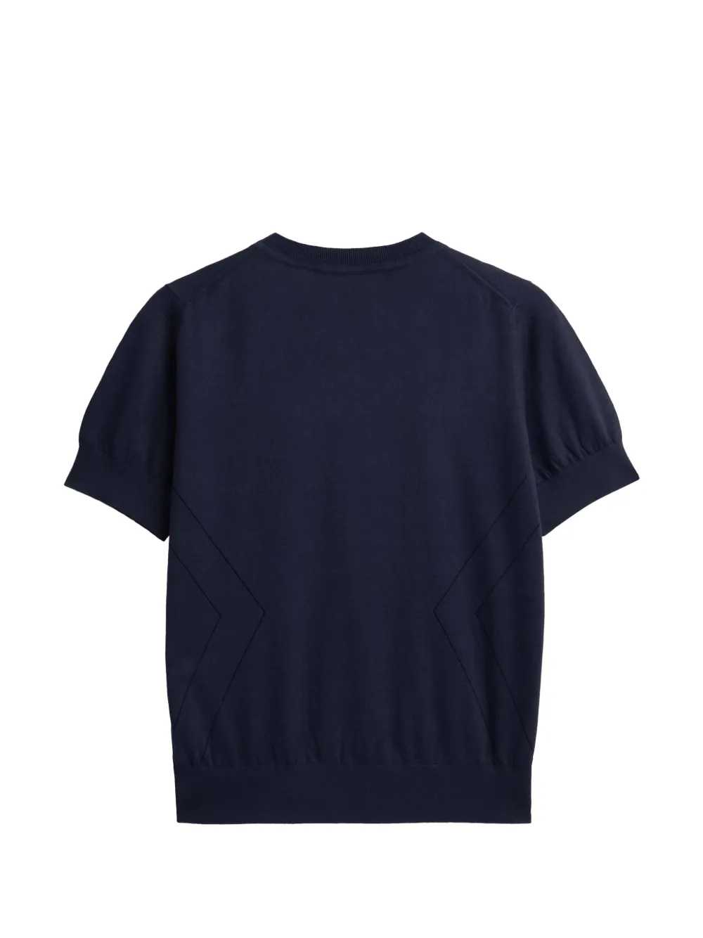 Pringle of Scotland pointelle-knit T-shirt Blauw