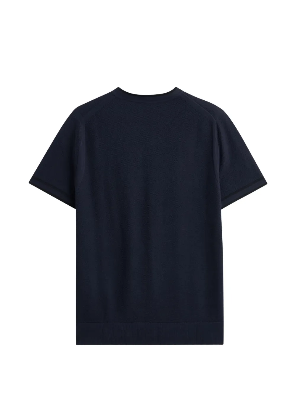 Pringle of Scotland diamond-stitch T-shirt Blauw