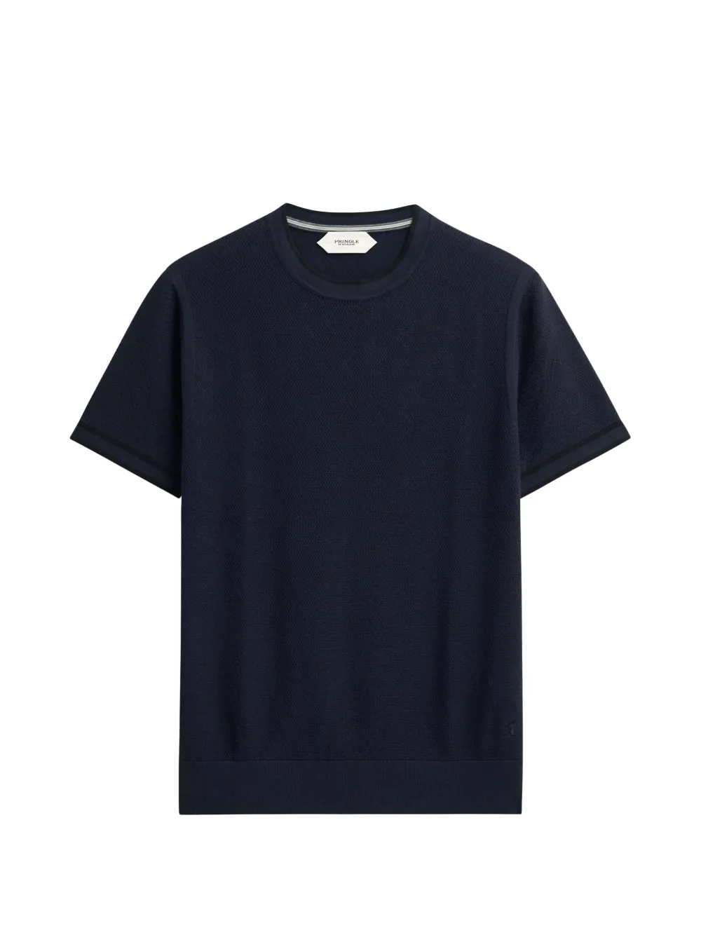 Pringle of Scotland diamond-stitch T-shirt - Bleu Pringle of Scotland diamond-stitch T-shirt - Bleu