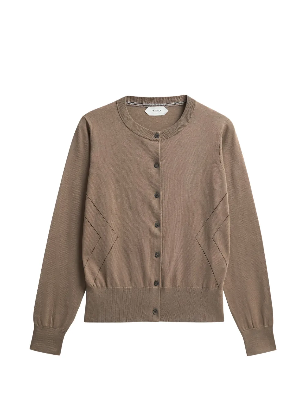 Pringle of Scotland pointelle-knit cardigan - Braun