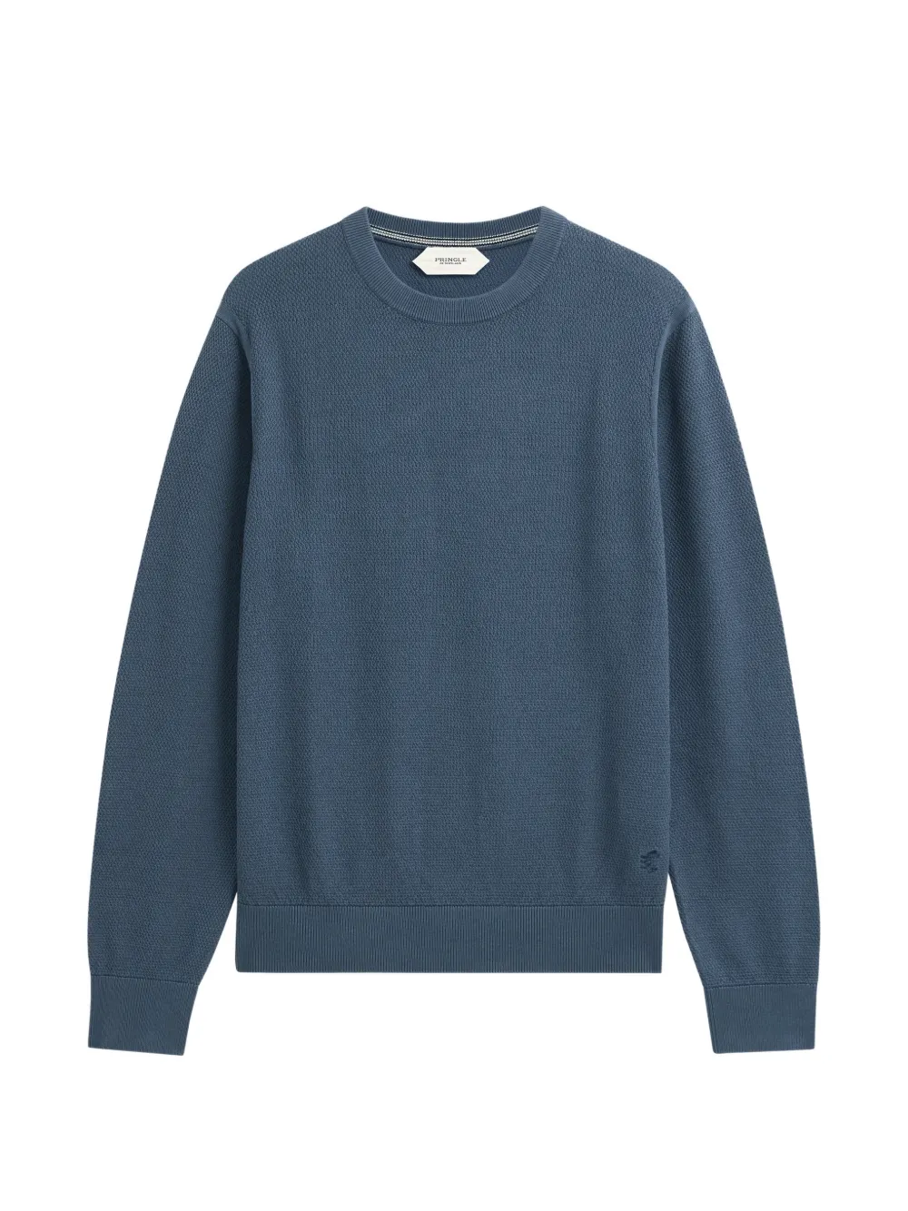 Pringle of Scotland diamond-stitch crew-neck sweater Blauw