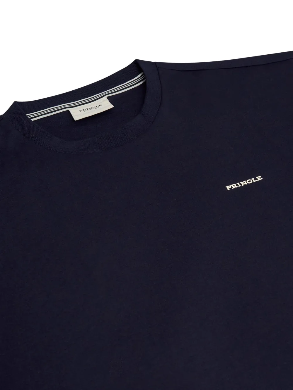 Pringle of Scotland logo-print cotton T-shirt Blauw