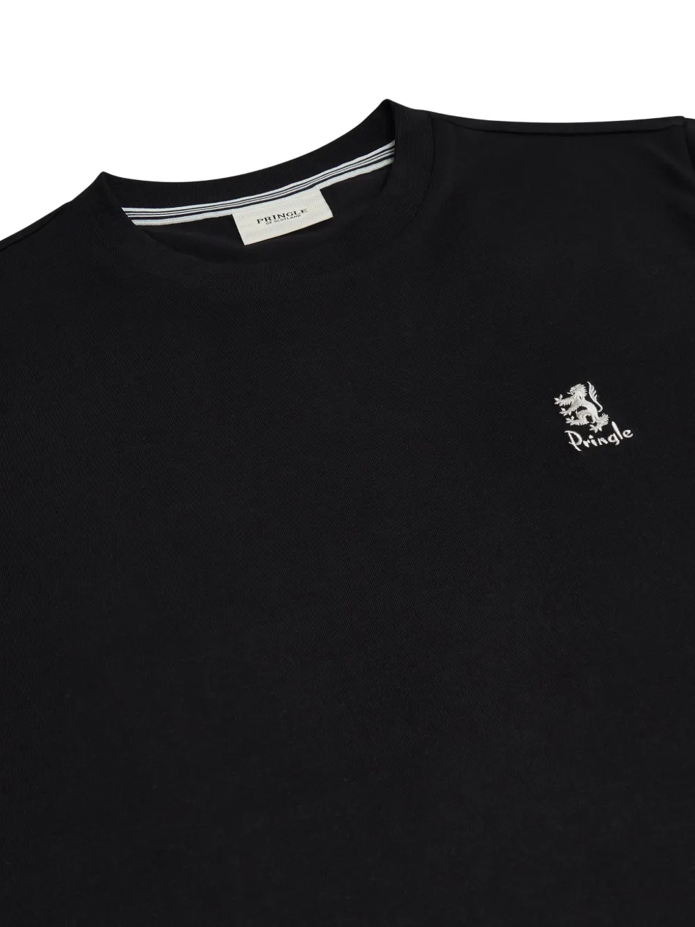 Pringle of Scotland embroidered-logo T-shirt Zwart