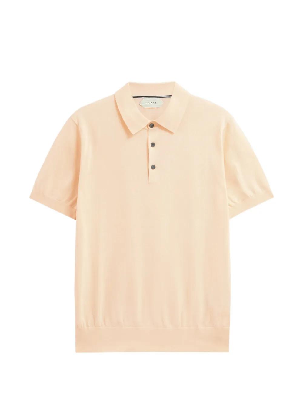 Pringle of Scotland knitted short-sleeve polo shirt Beige