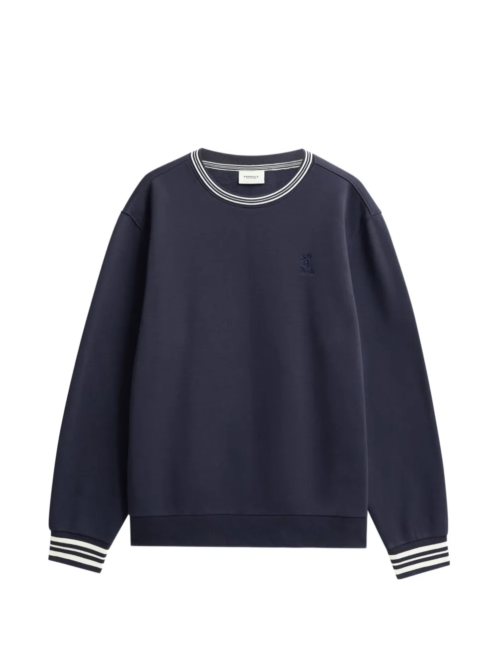 Pringle of Scotland logo-embroidered sweatshirt - Blu