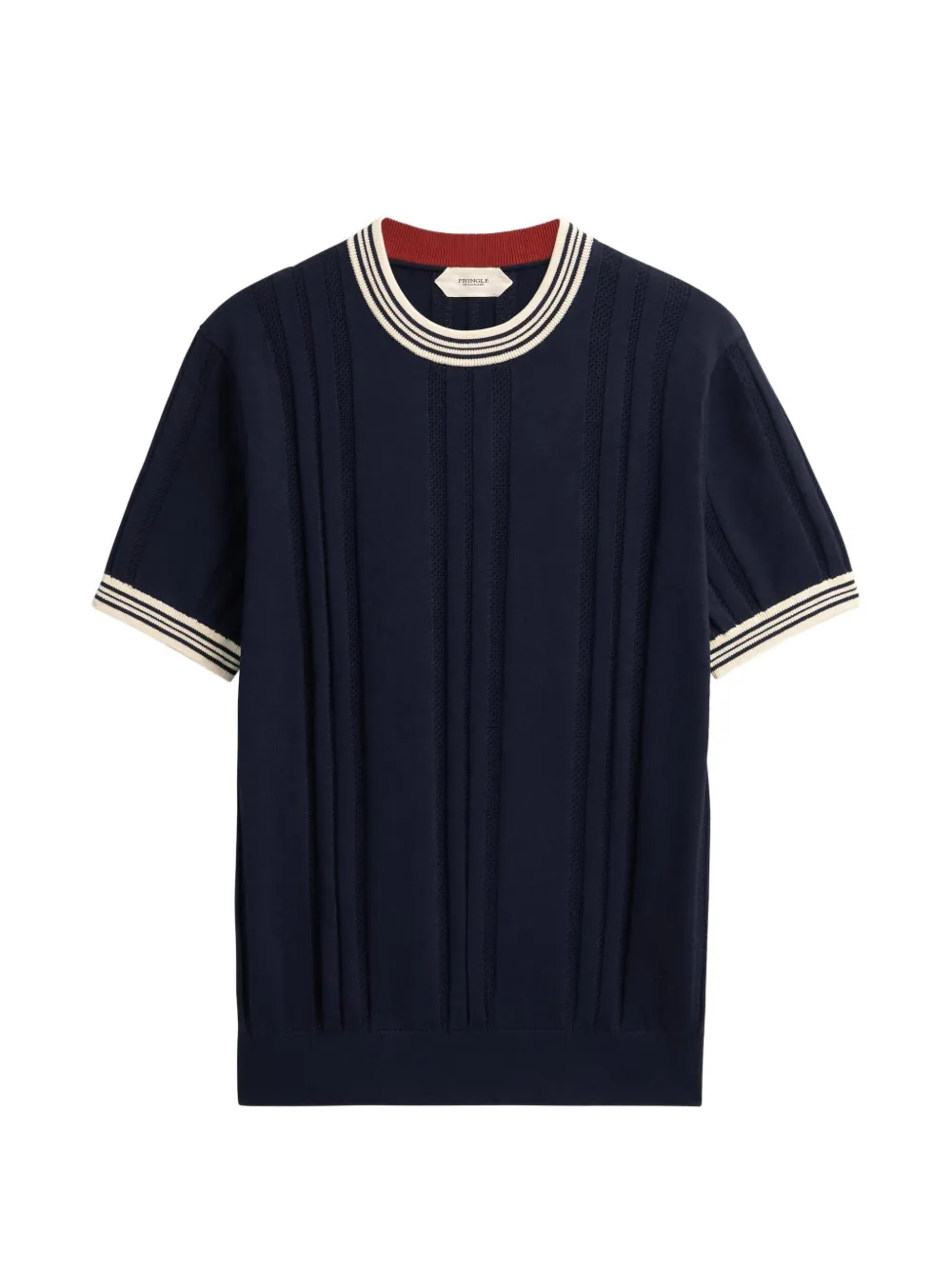 Pringle of Scotland textured-knit T-shirt - Bleu Pringle of Scotland textured-knit T-shirt - Bleu
