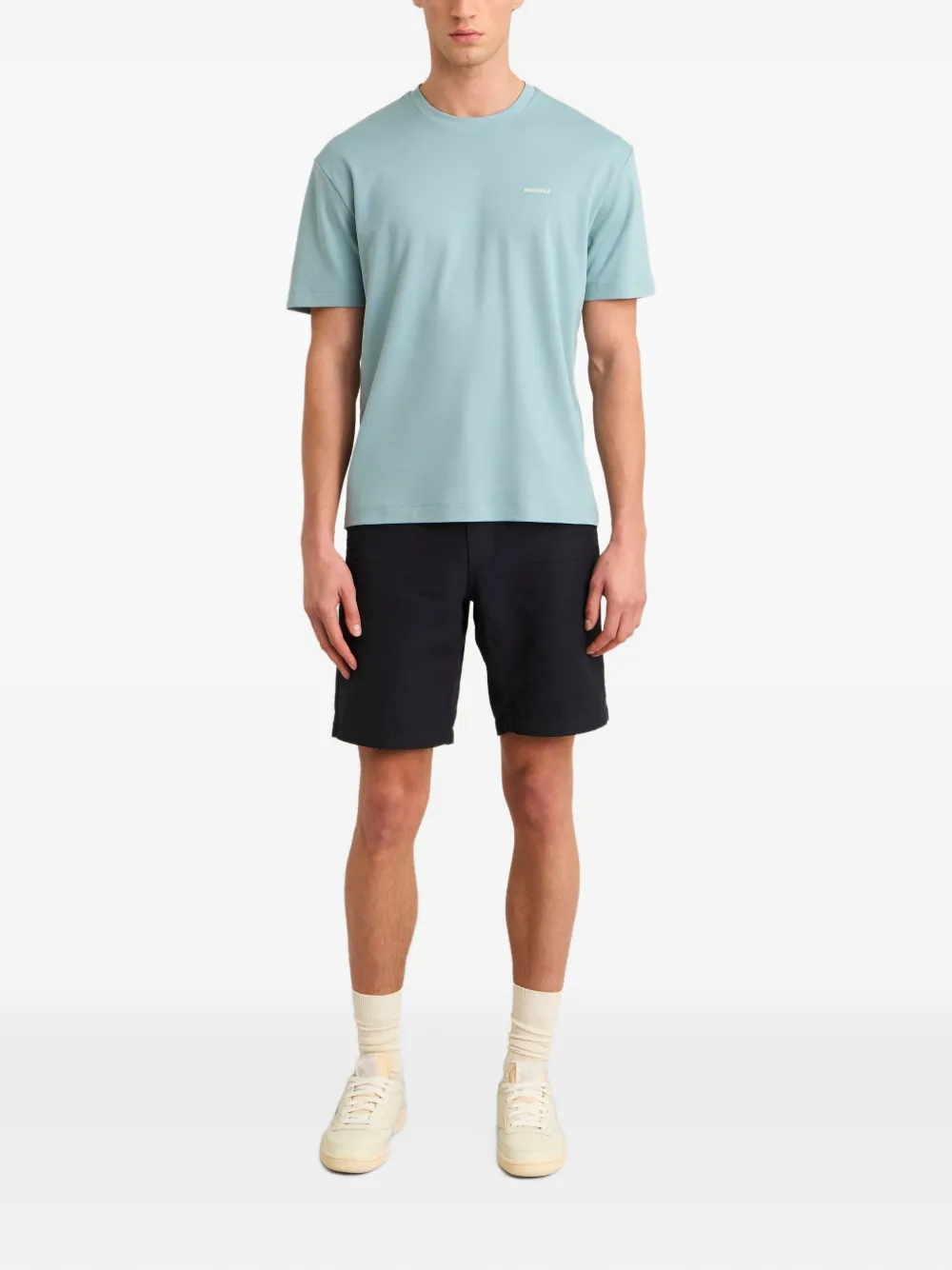 Pringle of Scotland logo-print cotton T-shirt Blauw