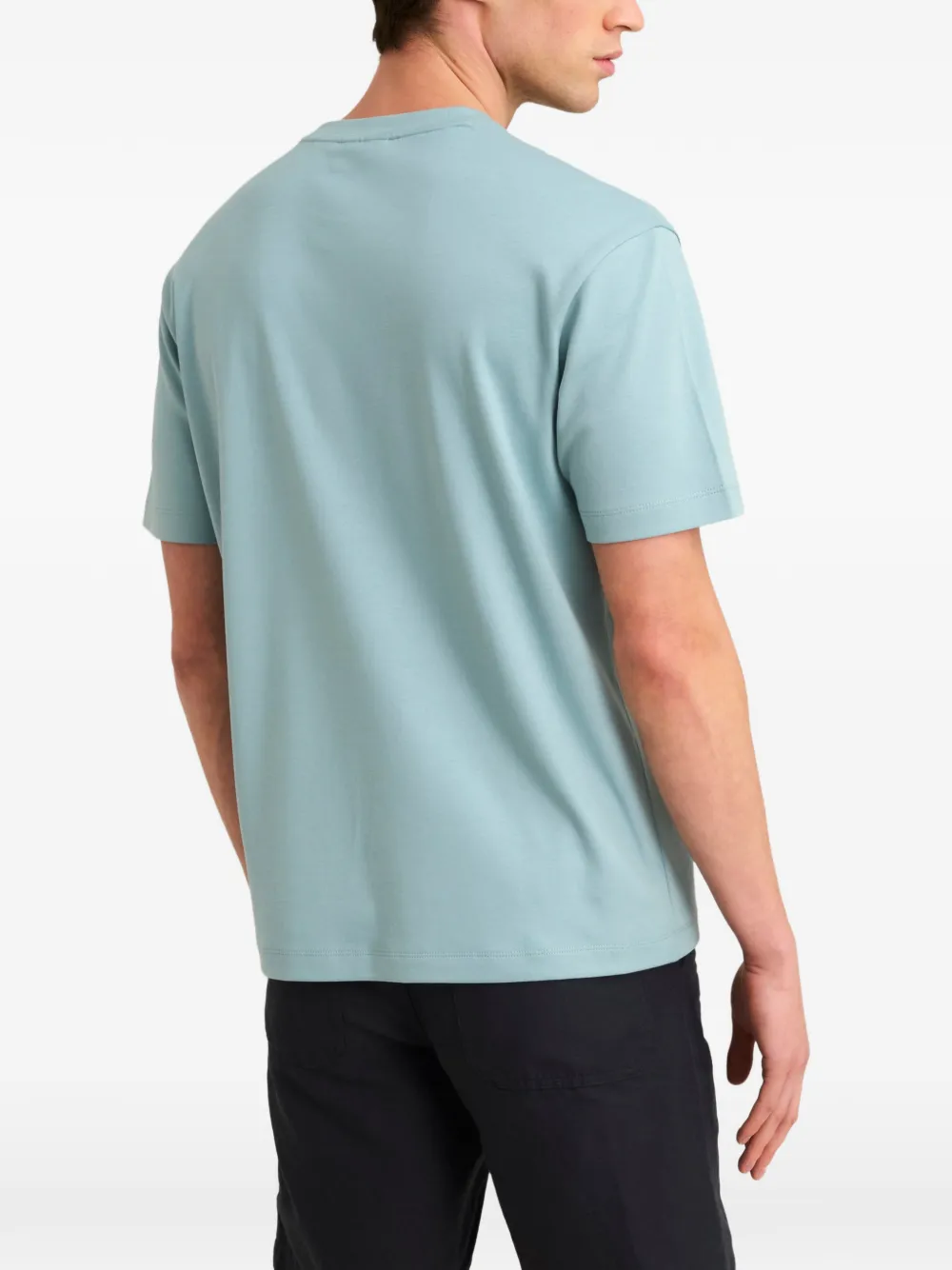 Pringle of Scotland logo-print cotton T-shirt Blauw