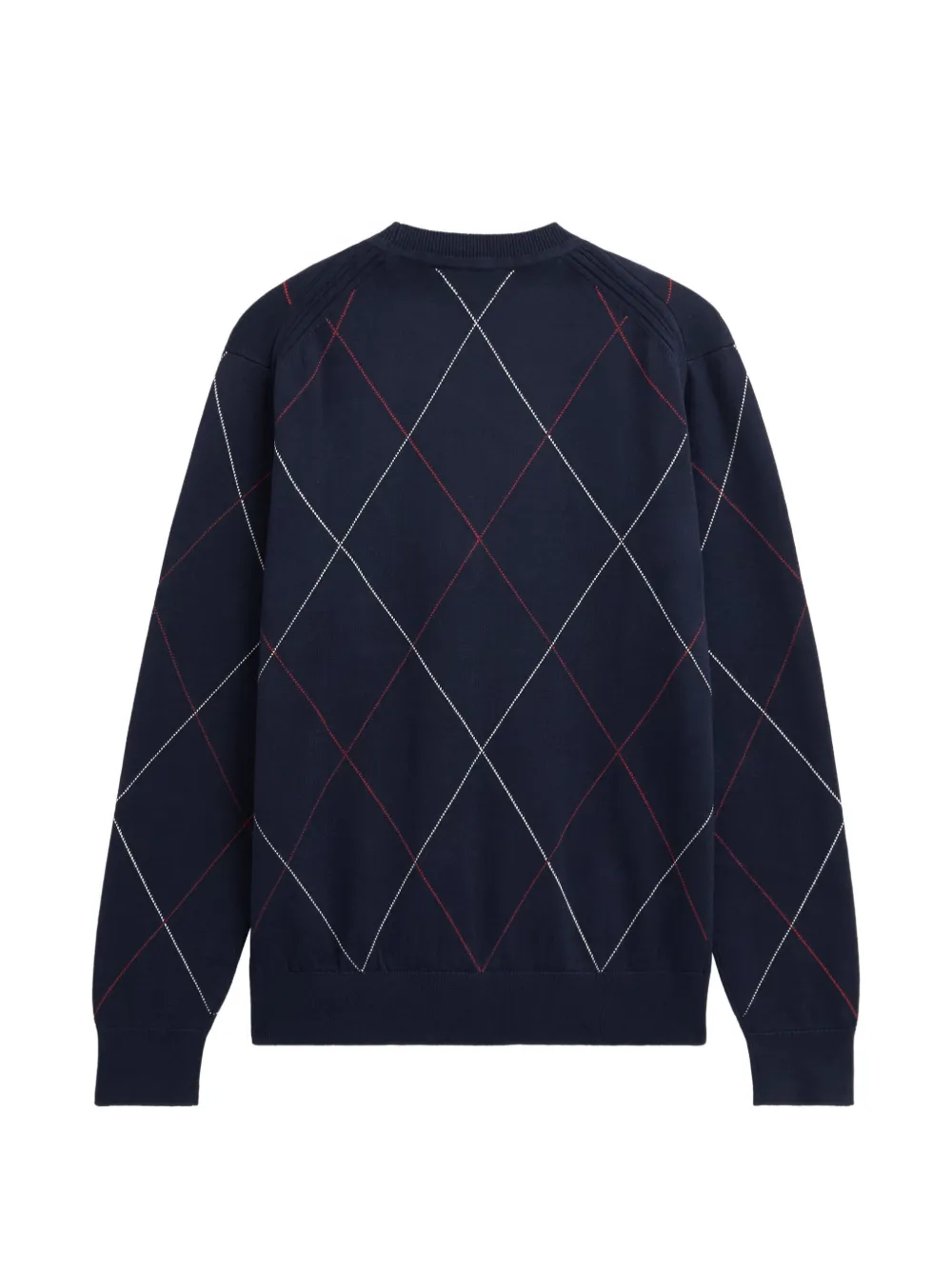 Pringle of Scotland Argyle-pattern intarsia sweater Blauw