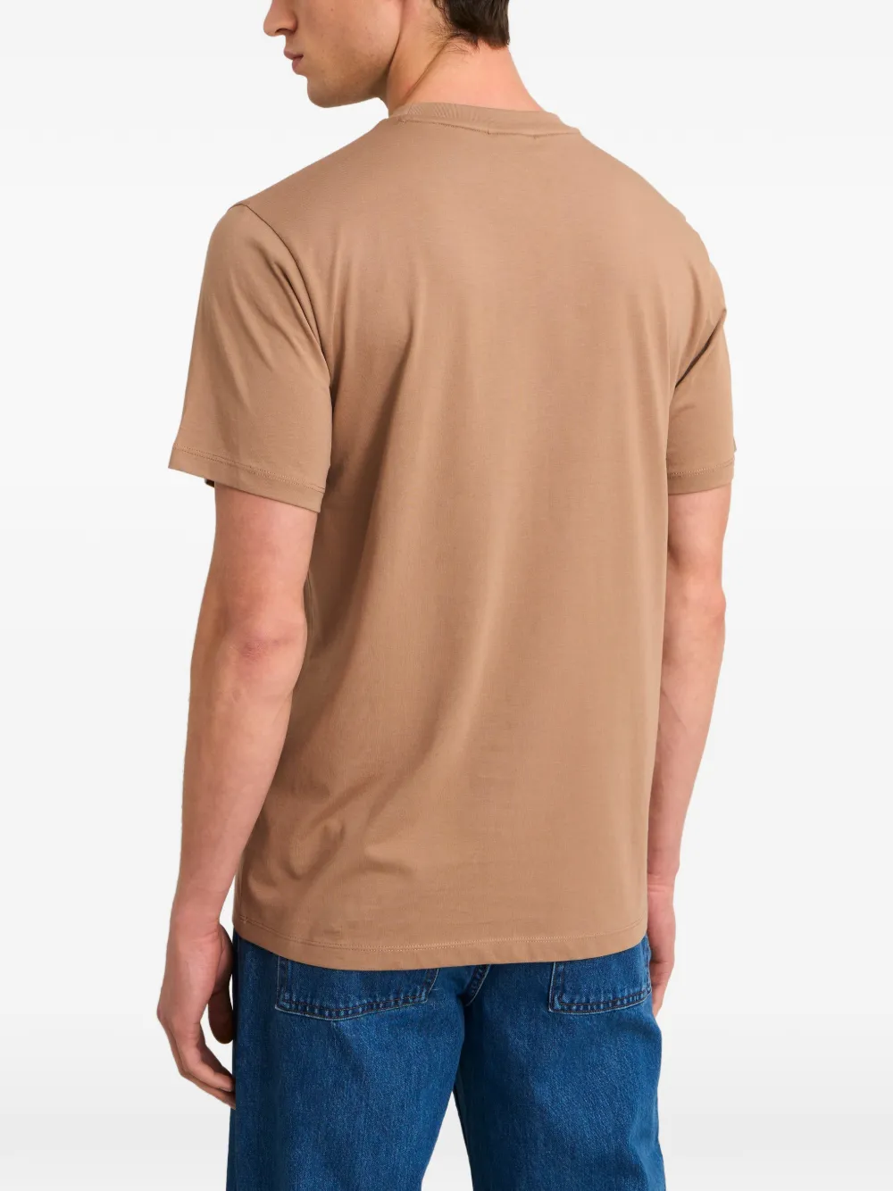 Pringle of Scotland logo-embroidered T-shirt Bruin