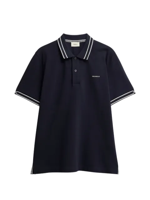 Pringle of Scotland jacquard-collar piqué polo shirt