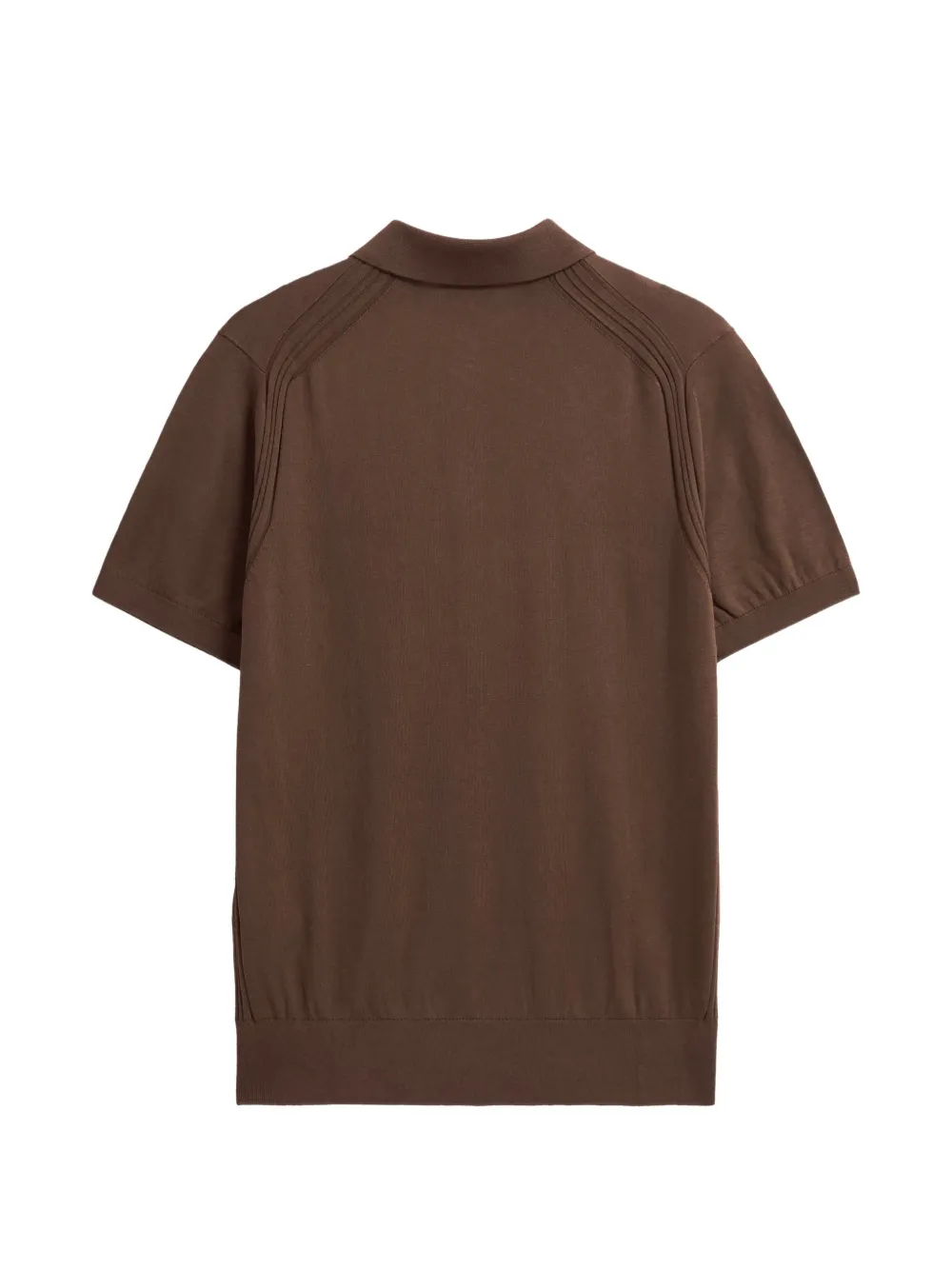 Pringle of Scotland knitted short-sleeve polo shirt Bruin
