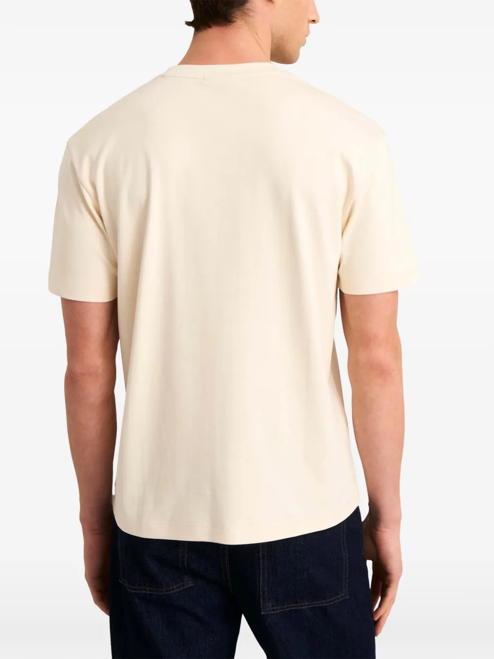 Pringle of Scotland logo-print cotton T-shirt Beige
