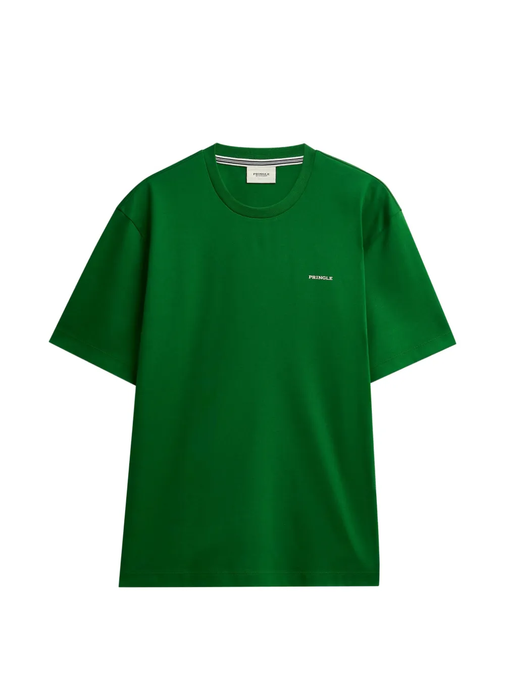 Pringle of Scotland logo-rubberised supima-cotton T-shirt - Vert Pringle of Scotland logo-rubberised supima-cotton T-shirt - Vert