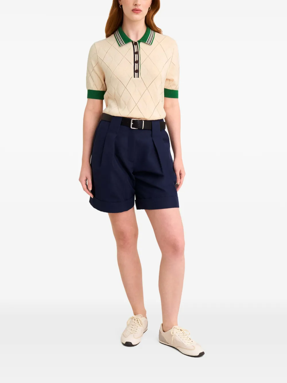 Pringle of Scotland Argyle polo shirt Beige