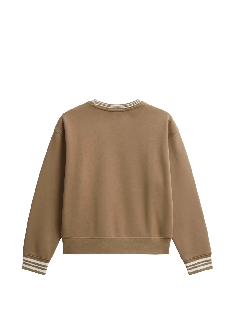 Pringle of Scotland logo-embroidered piqué sweatshirt Bruin