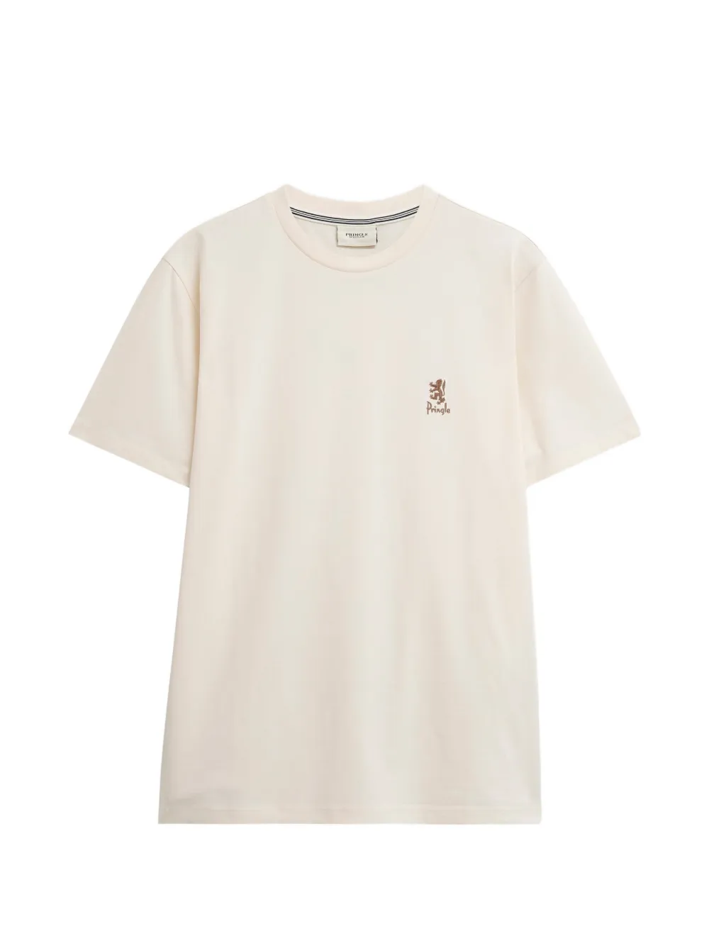 Pringle of Scotland logo-embroidered T-shirt - Tons neutres Pringle of Scotland logo-embroidered T-shirt - Tons neutres