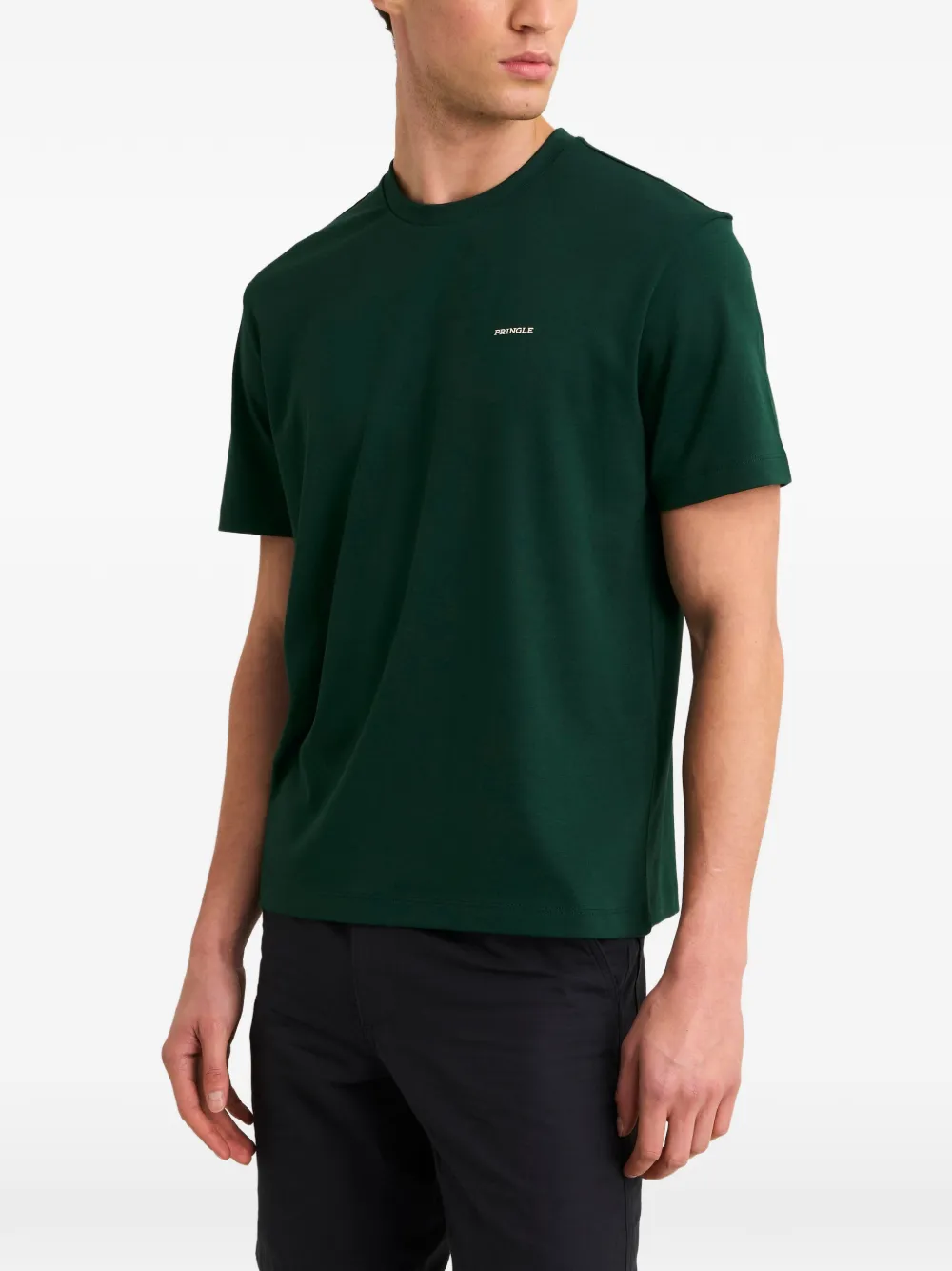 Pringle of Scotland logo-print cotton T-shirt Groen