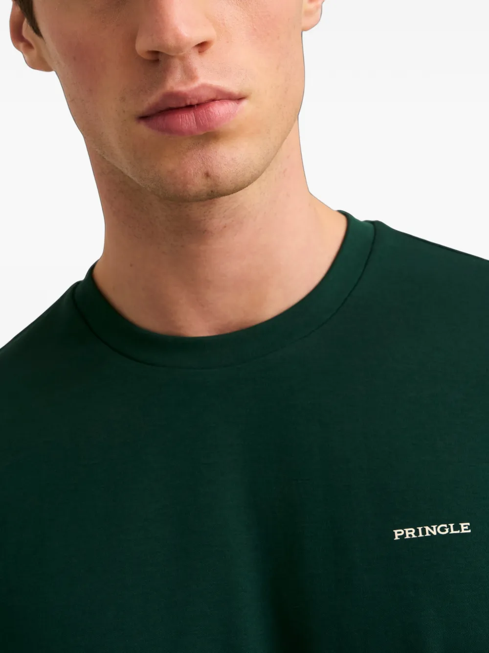 Pringle of Scotland logo-print cotton T-shirt Groen