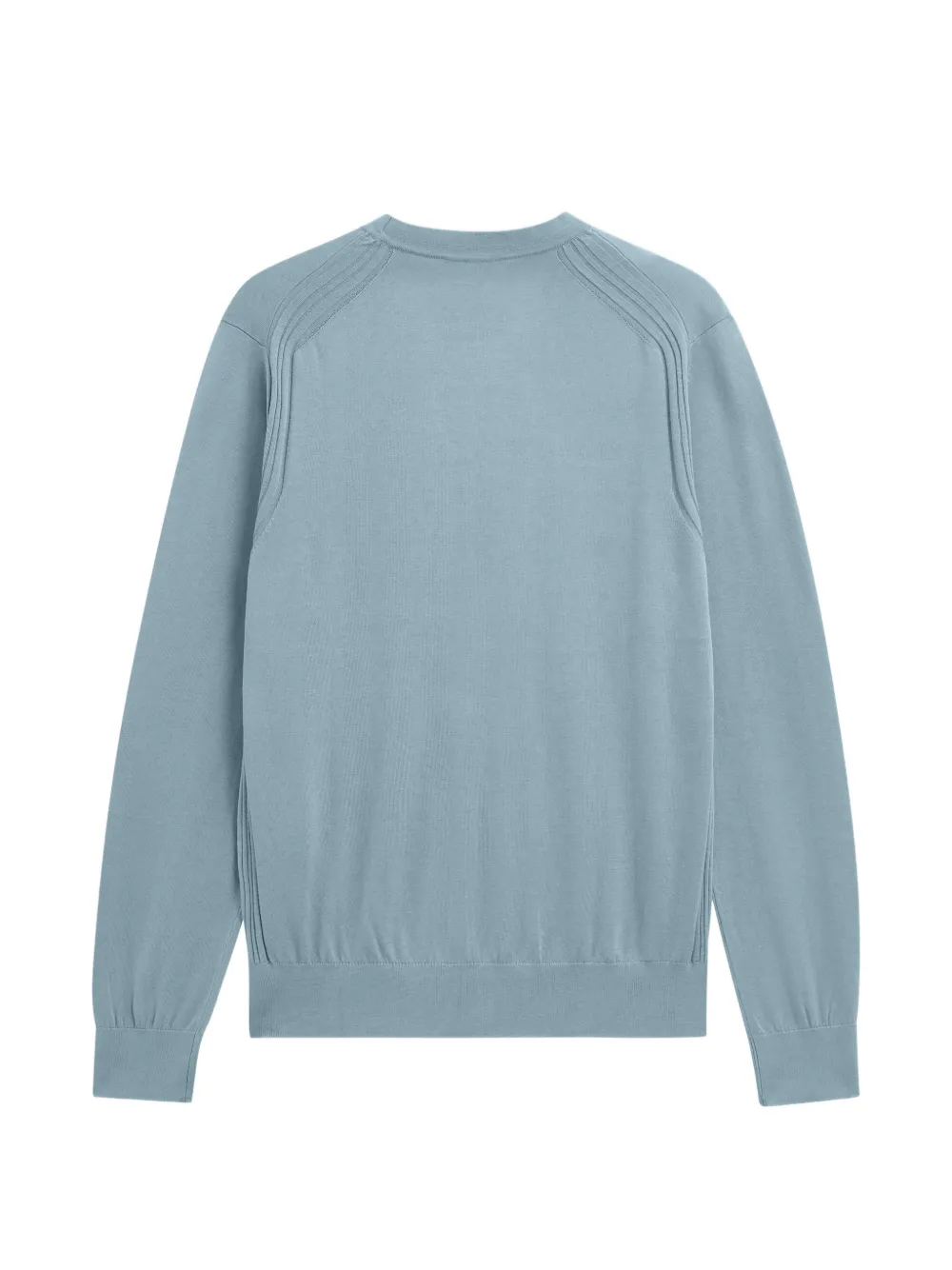 Pringle of Scotland ribbed-trim crew-neck sweater Blauw