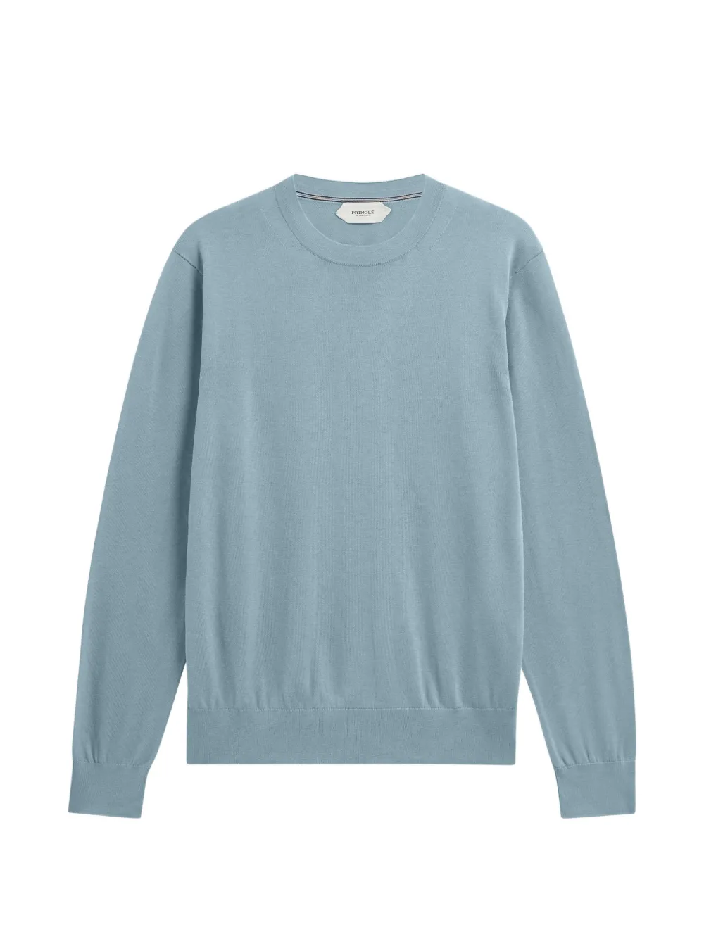 Pringle of Scotland ribbed-trim crew-neck sweater Blauw