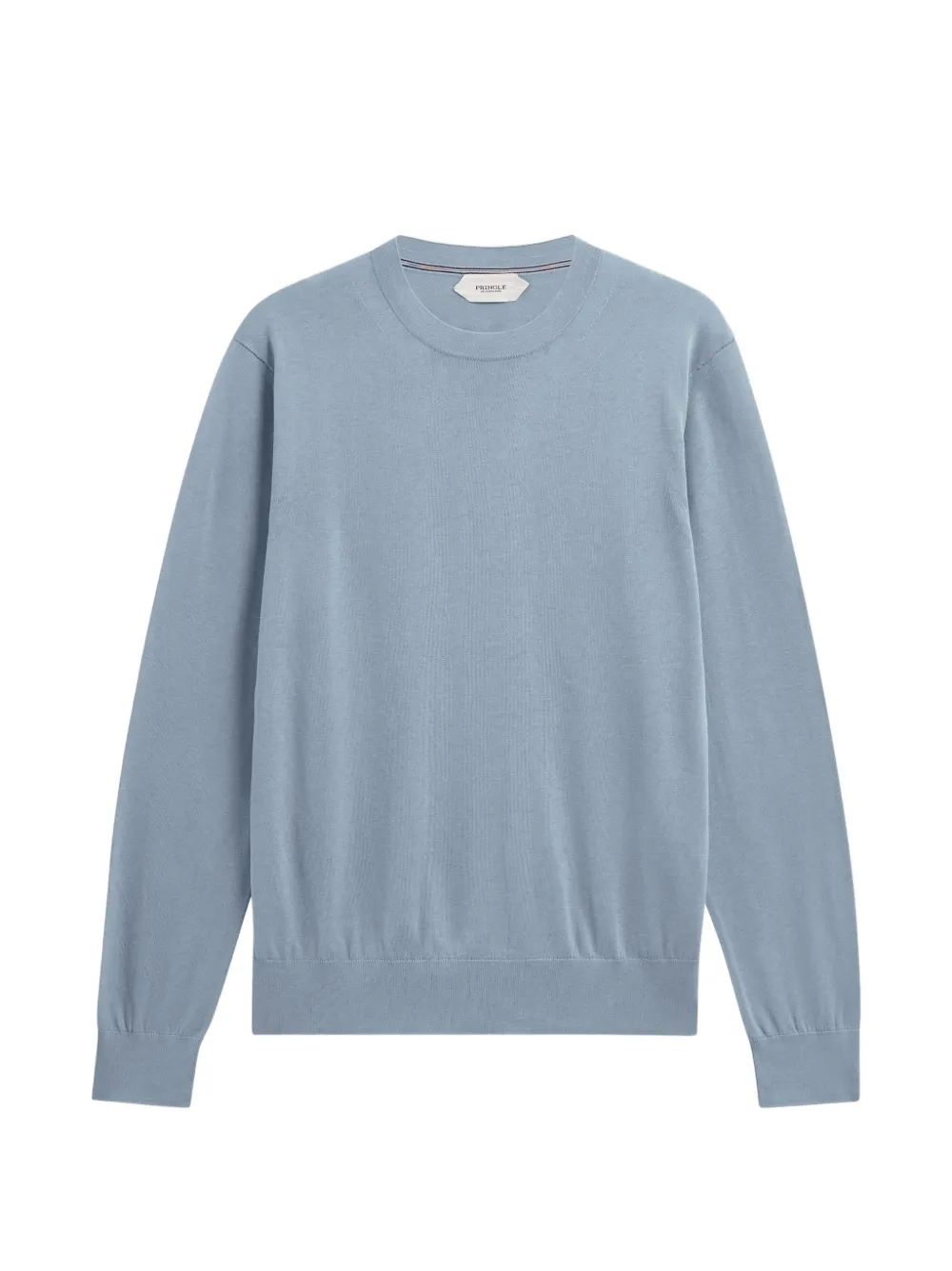 Pringle of Scotland ribbed-trim crew-neck sweater Blauw