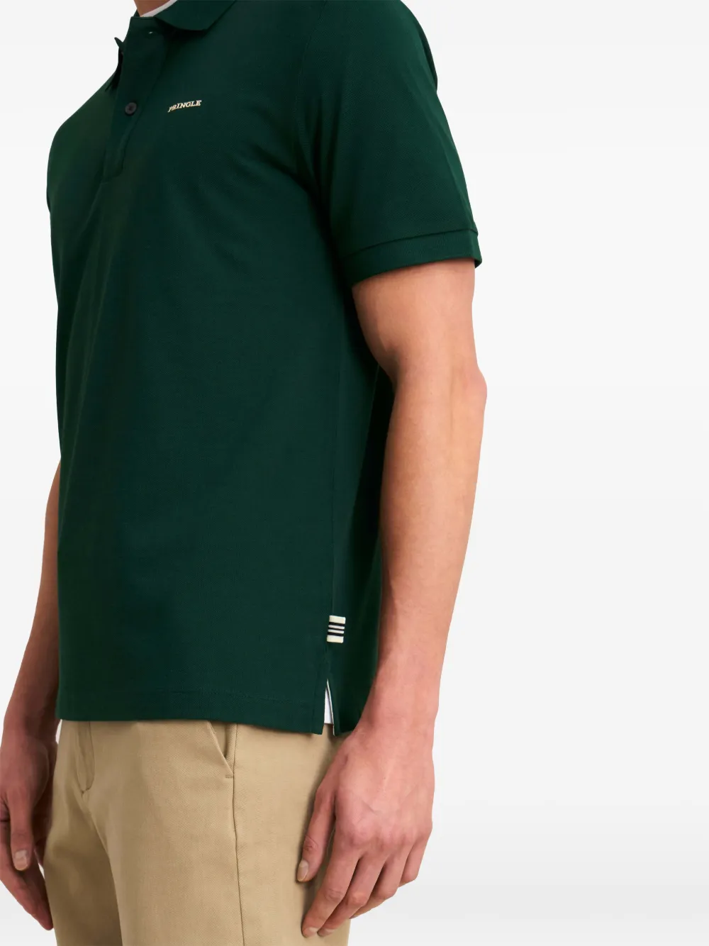 Pringle of Scotland cotton-modal polo shirt Groen