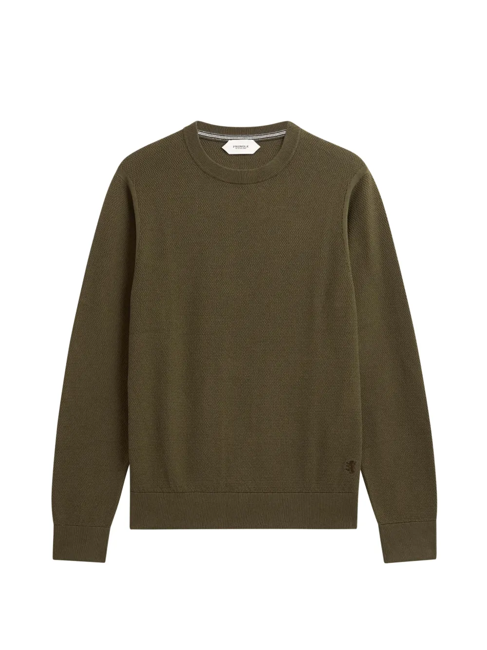 Pringle of Scotland diamond-stitch sweater Groen