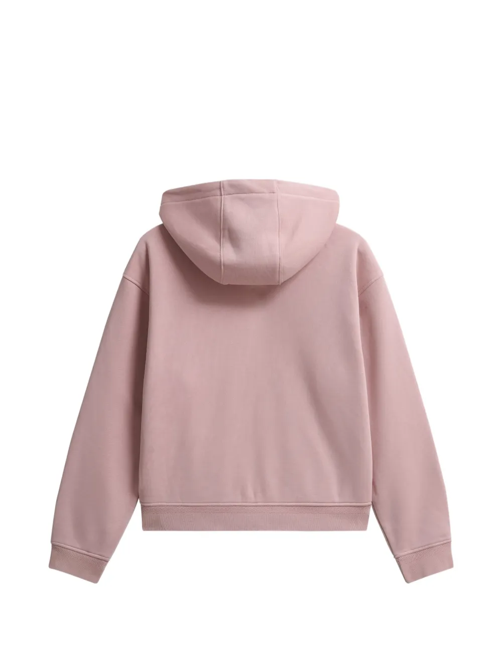 Pringle of Scotland logo-embroidered zip-up hoodie Roze