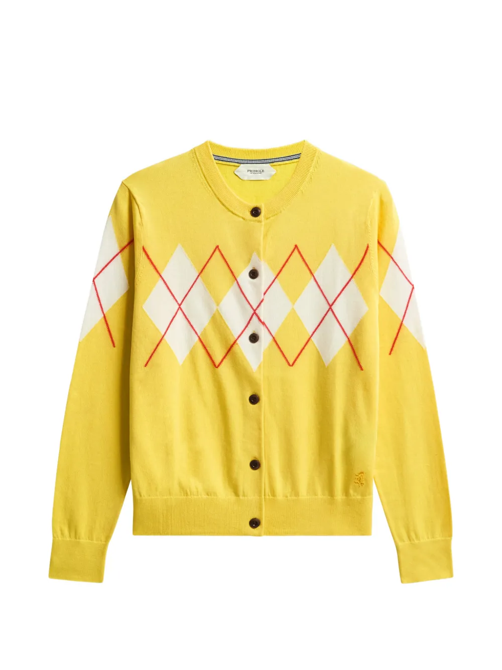 Pringle of Scotland Argyle-pattern cardigan - Gelb