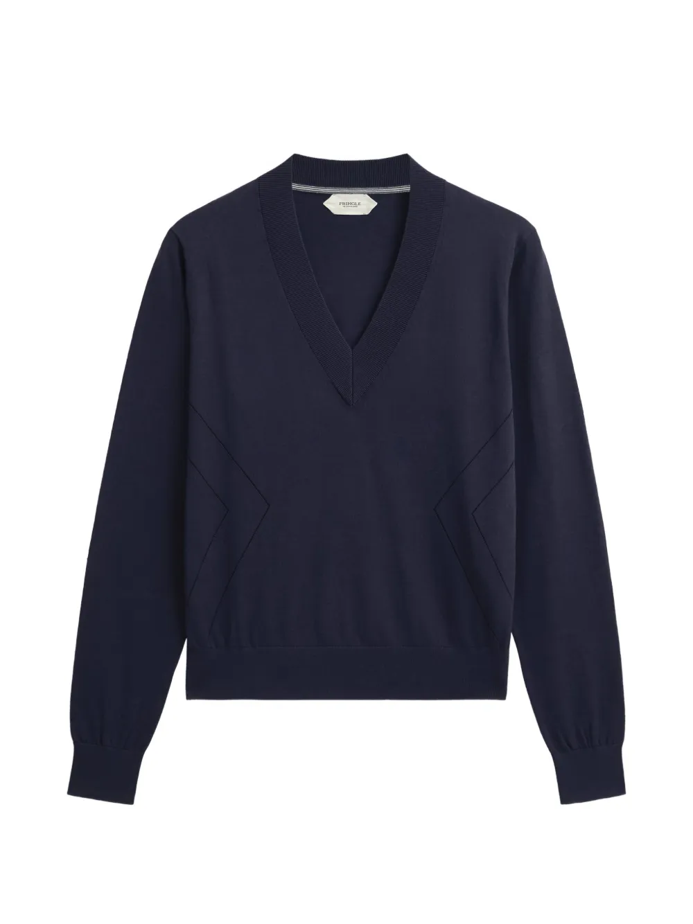 Pringle of Scotland pointelle-knit V-neck sweater Blauw