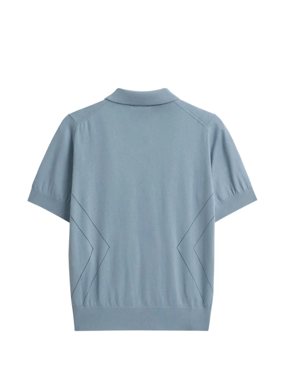 Pringle of Scotland Pointelle gebreide polotop Blauw