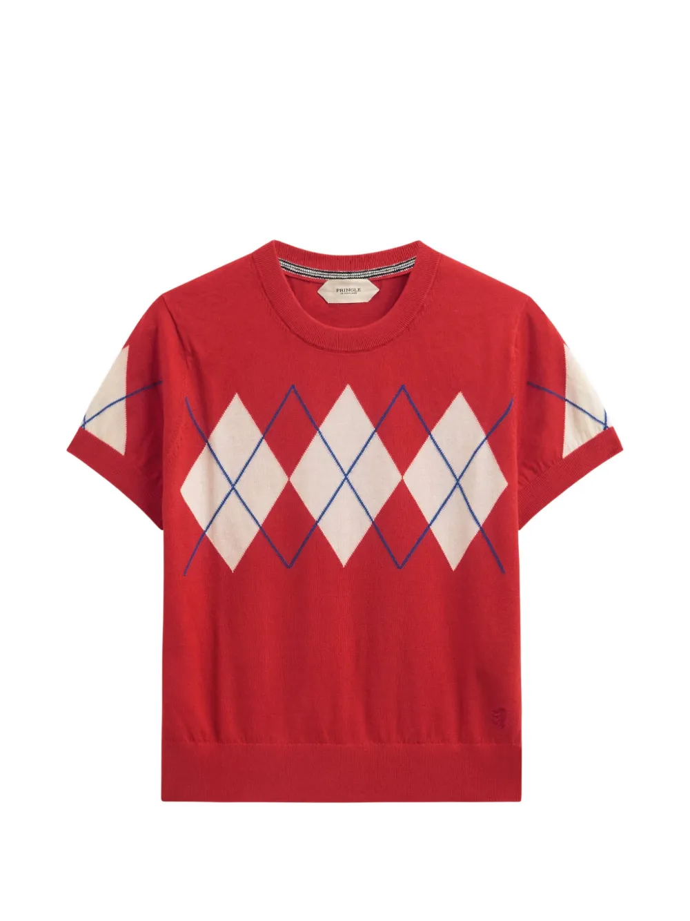 Pringle of Scotland diamond pattern short-sleeve T-shirt - Rouge Pringle of Scotland diamond pattern short-sleeve T-shirt - Rouge