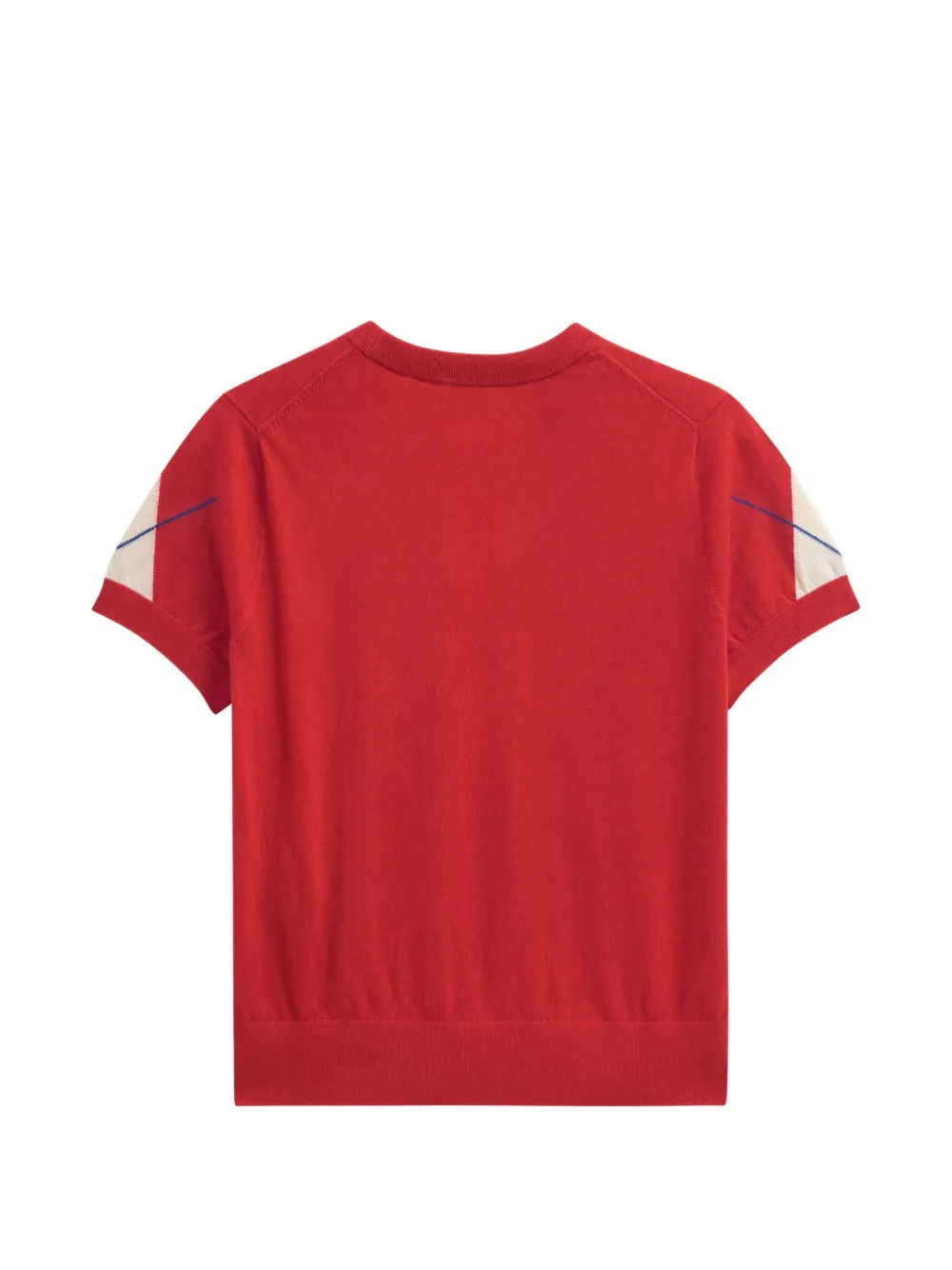 Pringle of Scotland diamond pattern short-sleeve T-shirt Rood