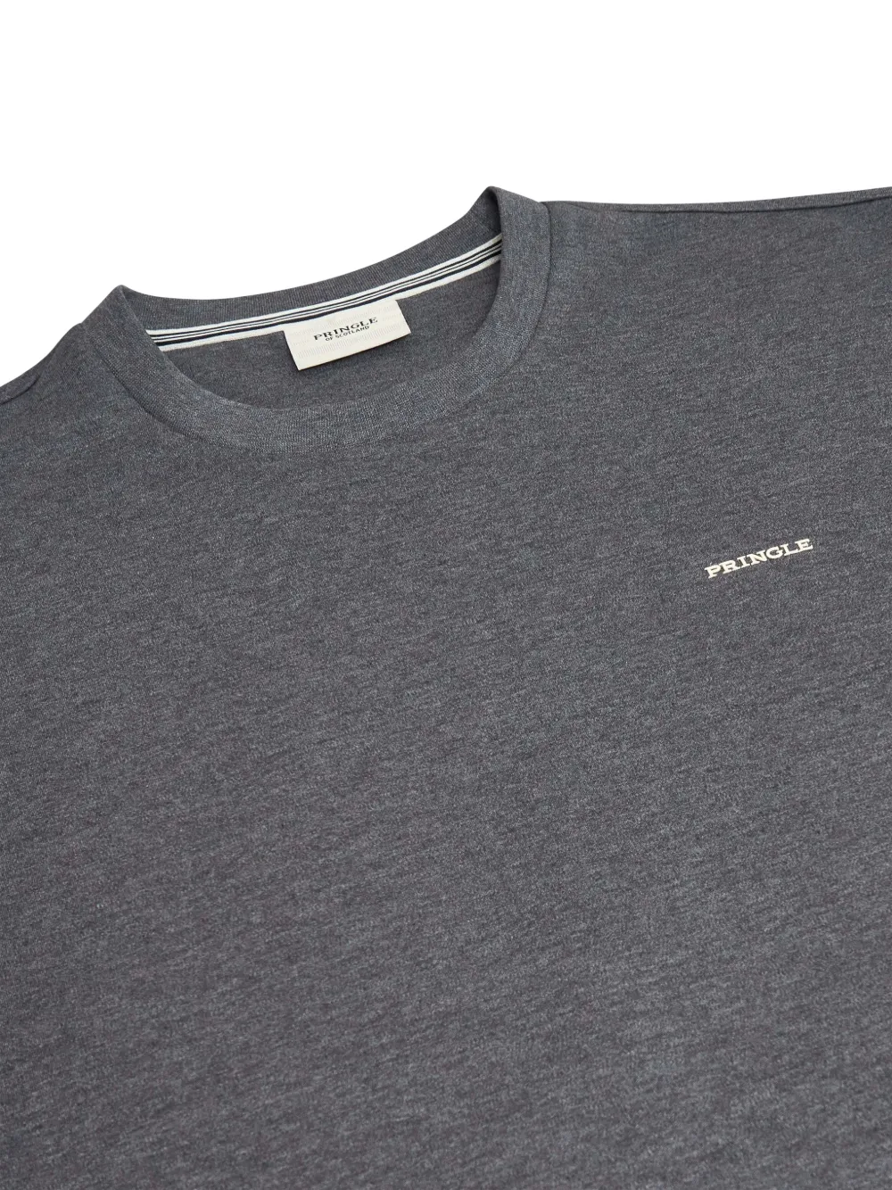 Pringle of Scotland logo-rubberised supima-cotton T-shirt Grijs