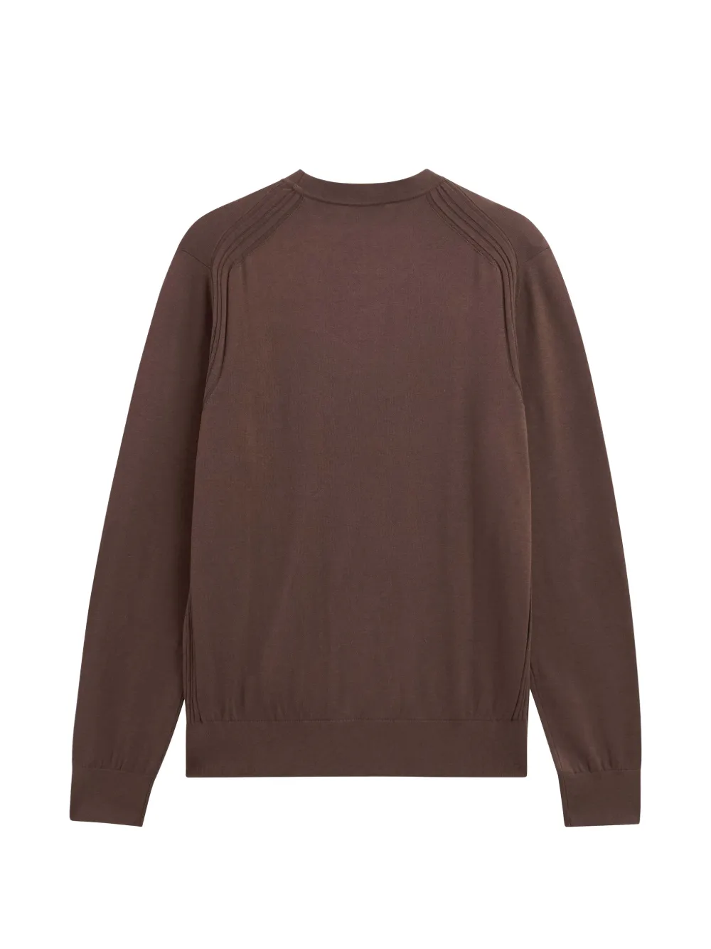 Pringle of Scotland ribbed-trim crew-neck sweater Bruin