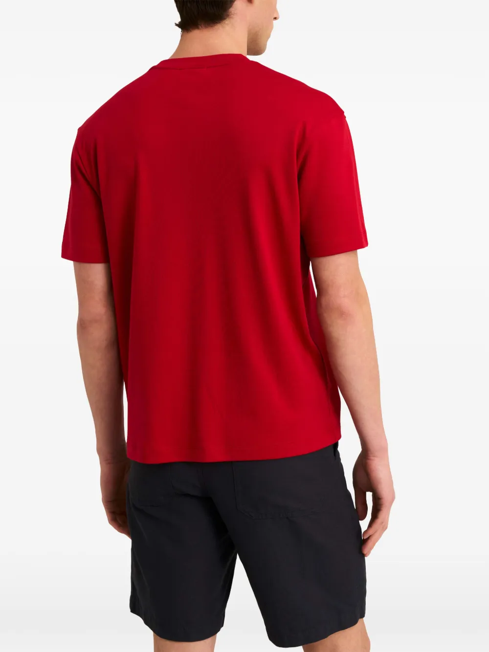 Pringle of Scotland logo-print cotton T-shirt Rood