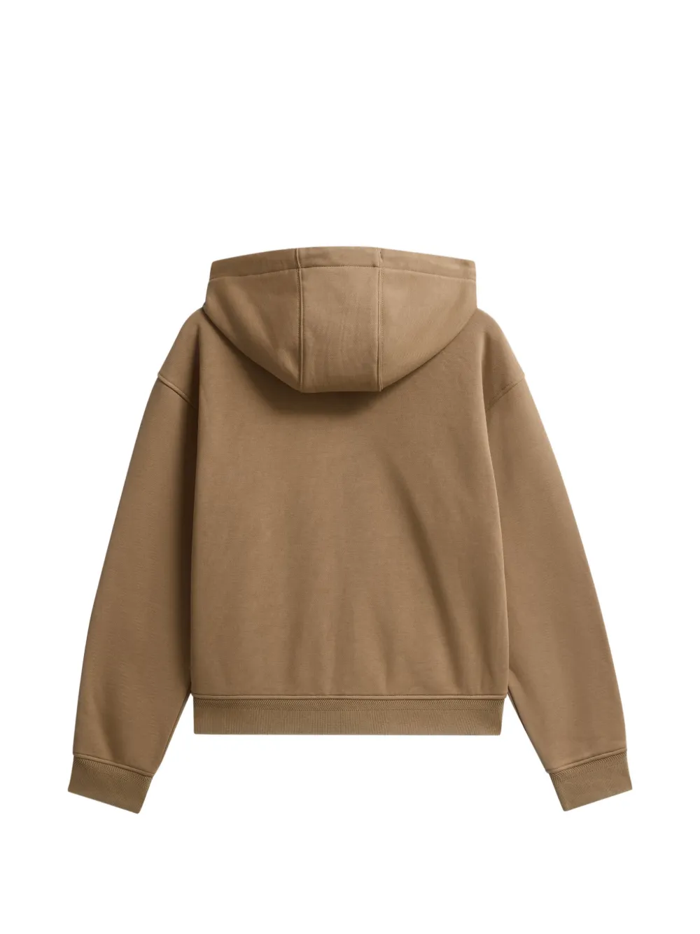 Pringle of Scotland logo-embroidered zip-up hoodie Bruin