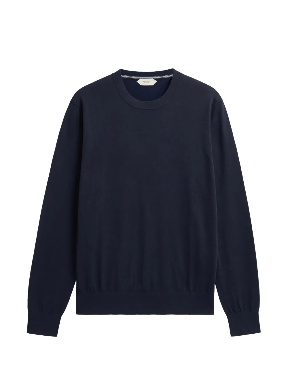 Pringle of Scotland ribbed-trim crew-neck sweater Blauw