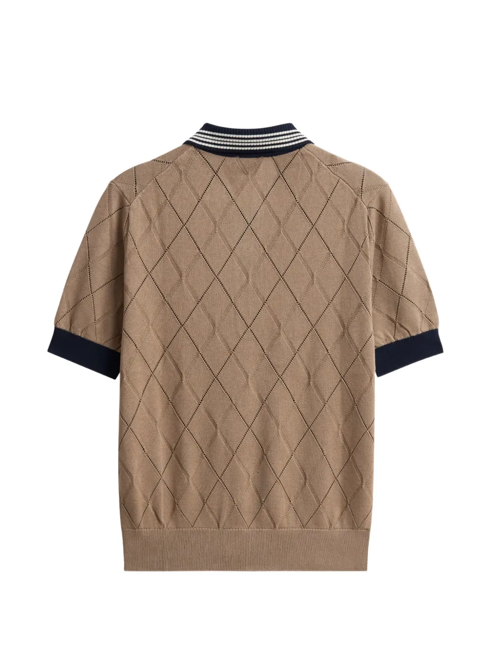 Pringle of Scotland Argyle-patterned polo top Bruin