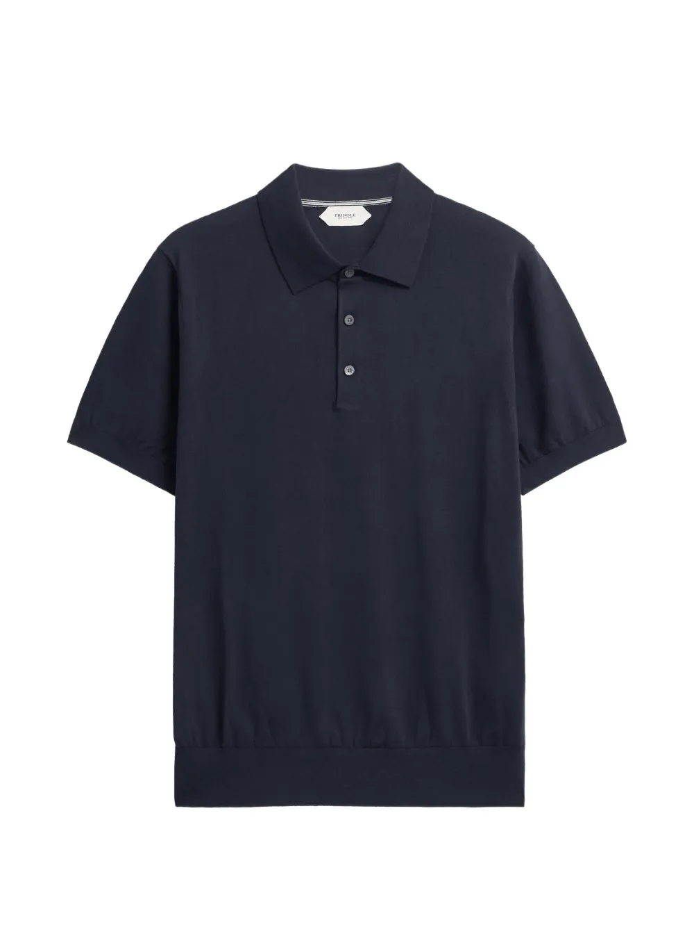 Pringle of Scotland short-sleeve knitted polo shirt Blauw
