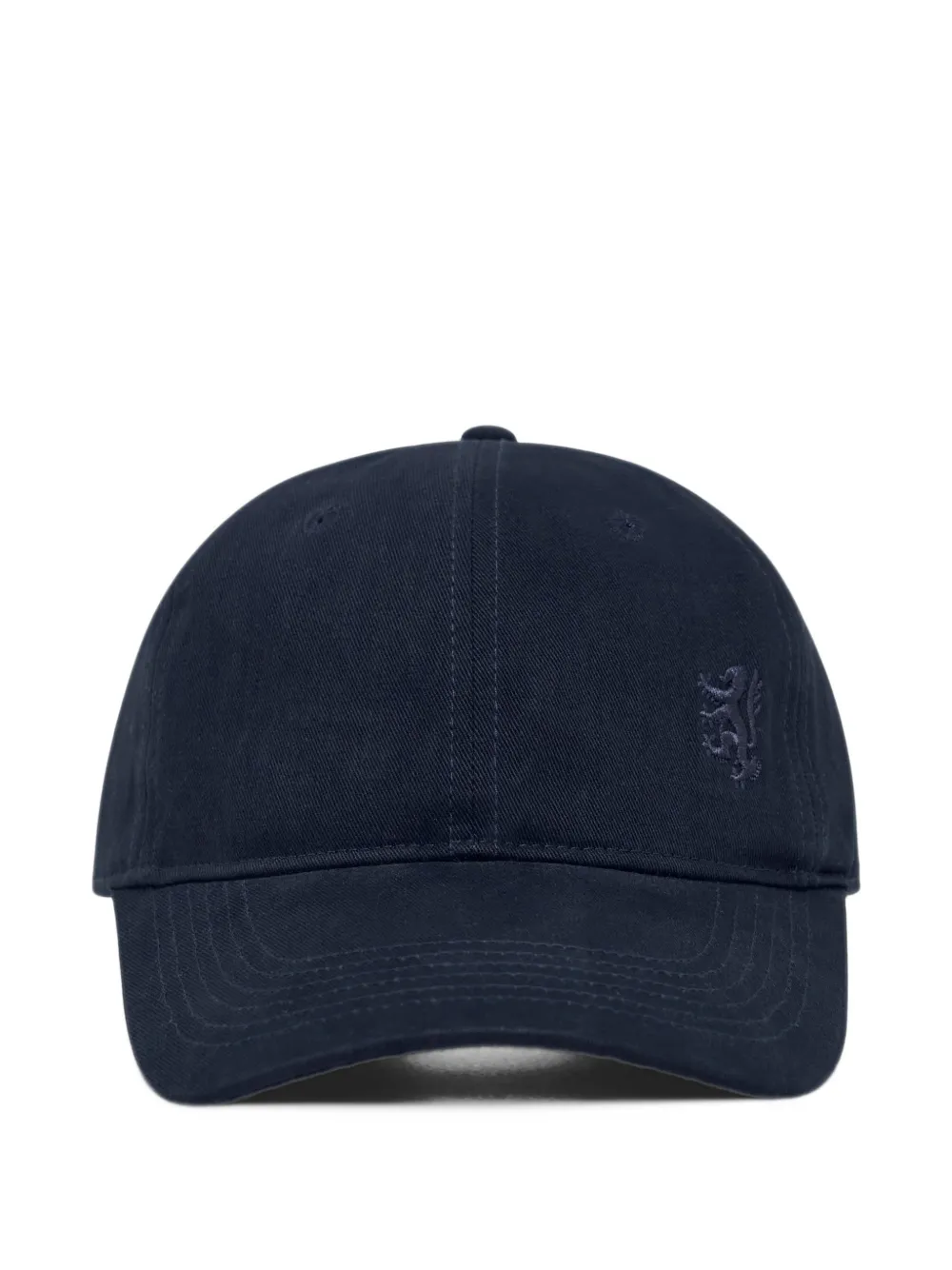 Pringle of Scotland lion-embroidered cotton baseball cap - Blau