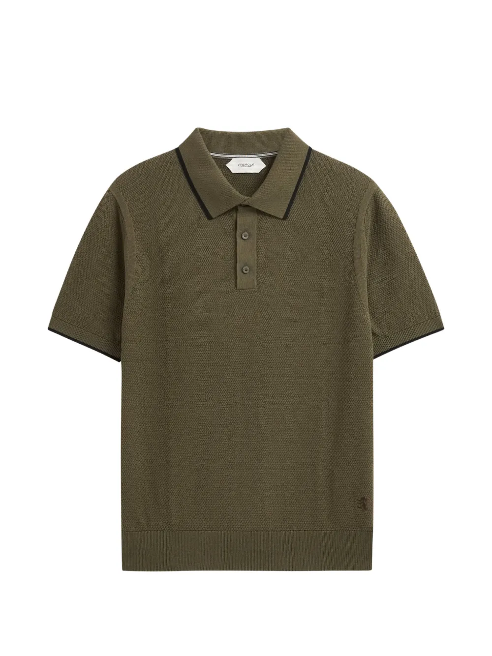 Pringle of Scotland diamond-stitch polo shirt - Grün
